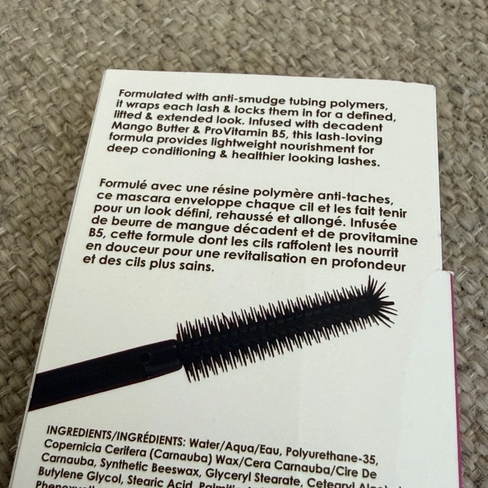NWT Grande Cosmetics GrandeWRAP Luxury Tubing Mascara Black Travel Mini